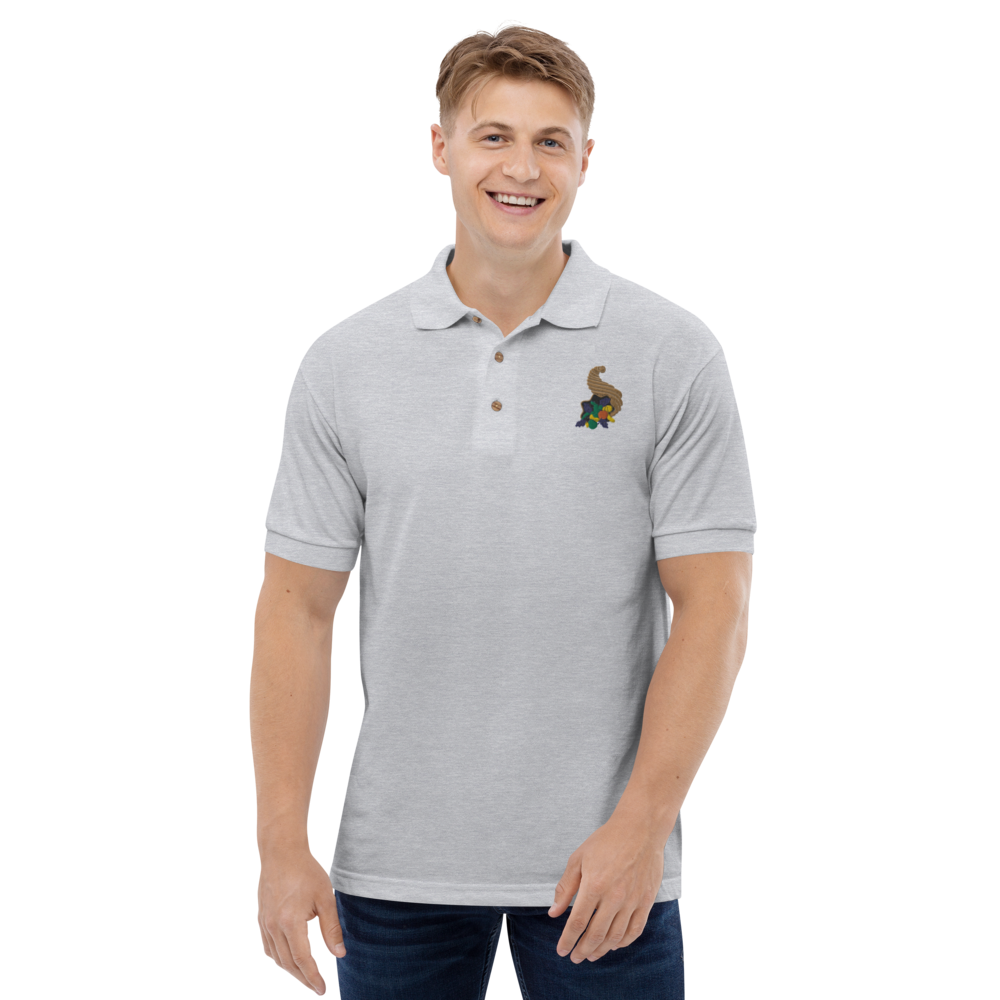 SQ Styles Horn of Plenty Embroidered Polo Shirt | SQ Styles